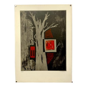 Karl Fortess, Lithograph Belgian American Surrealism Wpa Modernist Karl Fortess Surrealist Art