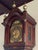 Beautiful 8 ft. tall case English clock (without brass finials) made out of mahogany and other neoclassical marquetry of...