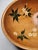 Wood Vintage Munising Hand Painted Signed Wooden Footed Bowl - Floral Dogwood 13.5" - MCM Home Dec - Accent Bowl Decorative For Sale - Image 7 of 15