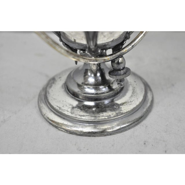 Metal Antique Simpson Hall Miller Art Nouveau Silver Plated Sugar Bowl W Glass Insert For Sale - Image 7 of 17