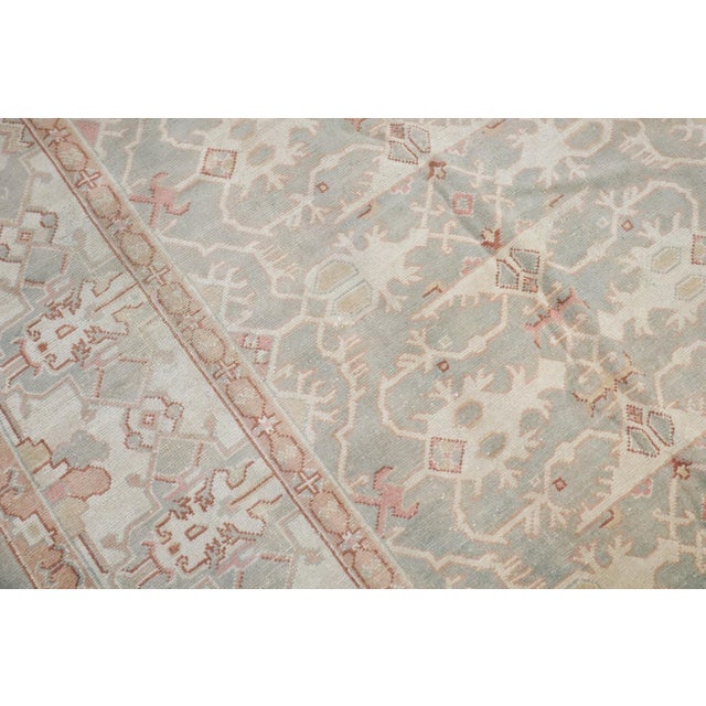 Lotto Motif Anatolian Oushak Square Rug rug no.j4908 For Sale - Image 11 of 11