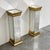Vintage Mirrored Pedestals in Gilt Finish from Deknudt, Belgium, 1980s, Set of 2 For Sale - Image 13 of 13