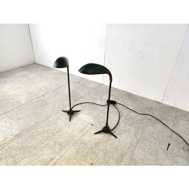 Metal Vintage Metal Floor Lamps, 1970s, Set of 2 For Sale - Image 7 of 8