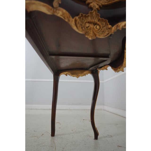 Pietra Dura Marble Top French Louis XV Console Table For Sale - Image 17 of 18