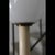 Large Vintage French Art Deco Floor Lamp in Metal and Opaline Glass, France, 1920 For Sale - Image 6 of 12