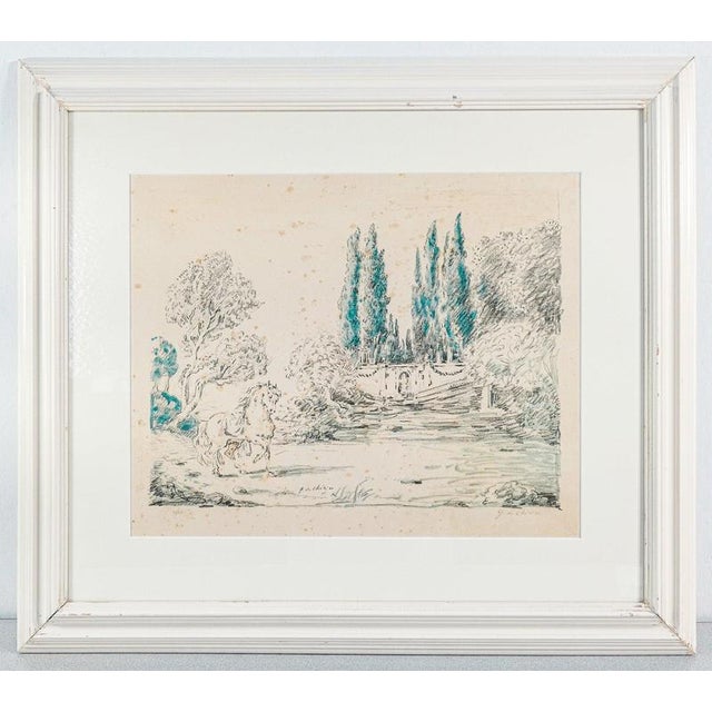 De Chirico, Horse at Villa Falconieri, Lithograph For Sale - Image 14 of 14