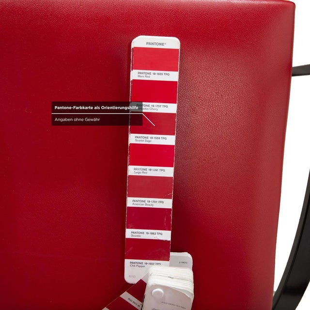 Cosinus Chairs in Blue and Red Leather from KFF, Set of 2 For Sale - Image 15 of 18