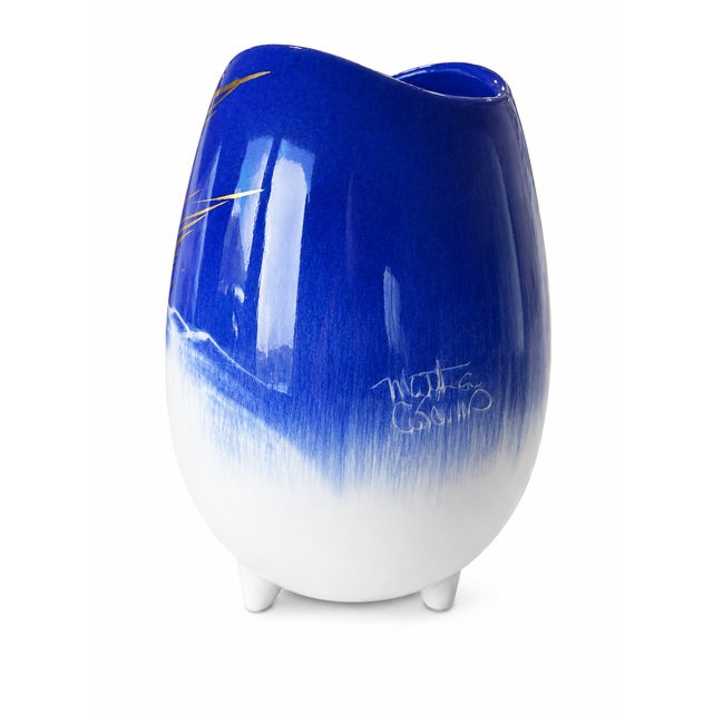 A striking and collectible piece of mid-century Alaska Series pottery attributed to noted designer Matthew Adams,...