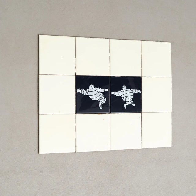 Vintage Michelin Man Tiles, 1960s, Set of 12 For Sale - Image 4 of 12