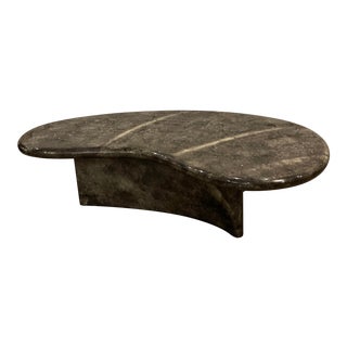 Postmodern Biomorphic Kidney Shape Lacquer Coffee Table For Sale