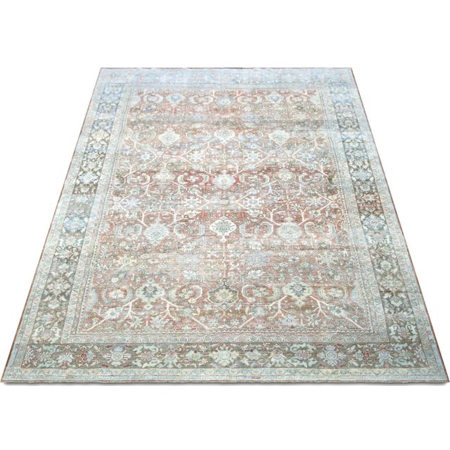 1940s Persian Mahal Rug For Sale In Los Angeles - Image 6 of 7