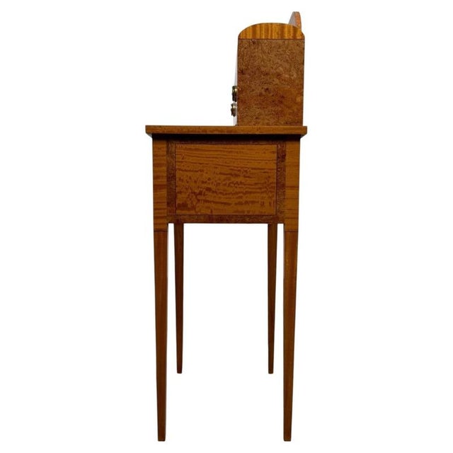 Antique English Satinwood Cabinet with Ebony Inlay For Sale - Image 13 of 14