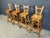 Wood Vintage Brutalist Bar Stools, 1960s, Set of 4 For Sale - Image 7 of 11