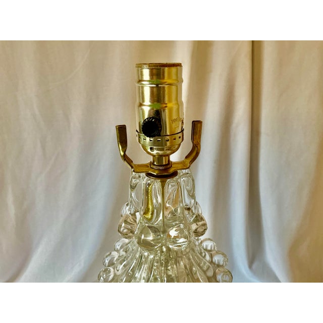 Vintage Carl Fagerlund Style Mid Century Glass Lamp For Sale - Image 9 of 18