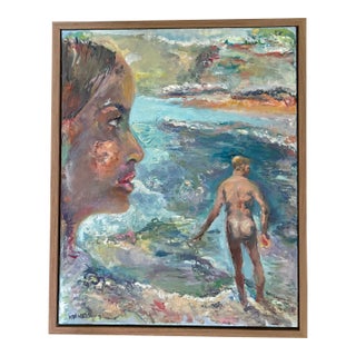 "Goodbye to Love’", Original Oil Paintings, Figurative Art For Sale