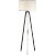 Longhill Large Tripod Floor Lamp in Aged Iron with Linen Shade Designer: Ian K. Fowler Height: 64" Shade Detail: 21.5" x...