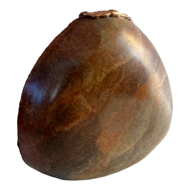 Vintage Artist Made Copper Vase For Sale