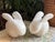 Late 20th Century Late 20th Century White Carved Stone Bunny Rabbit Bookends For Sale - Image 5 of 9