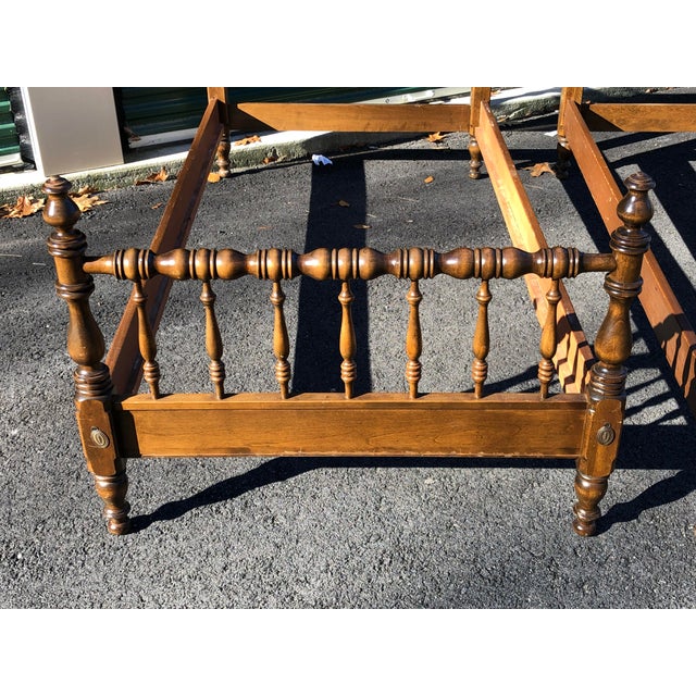 Ethan Allen Traditional Maple Twin Beds a Pair Chairish