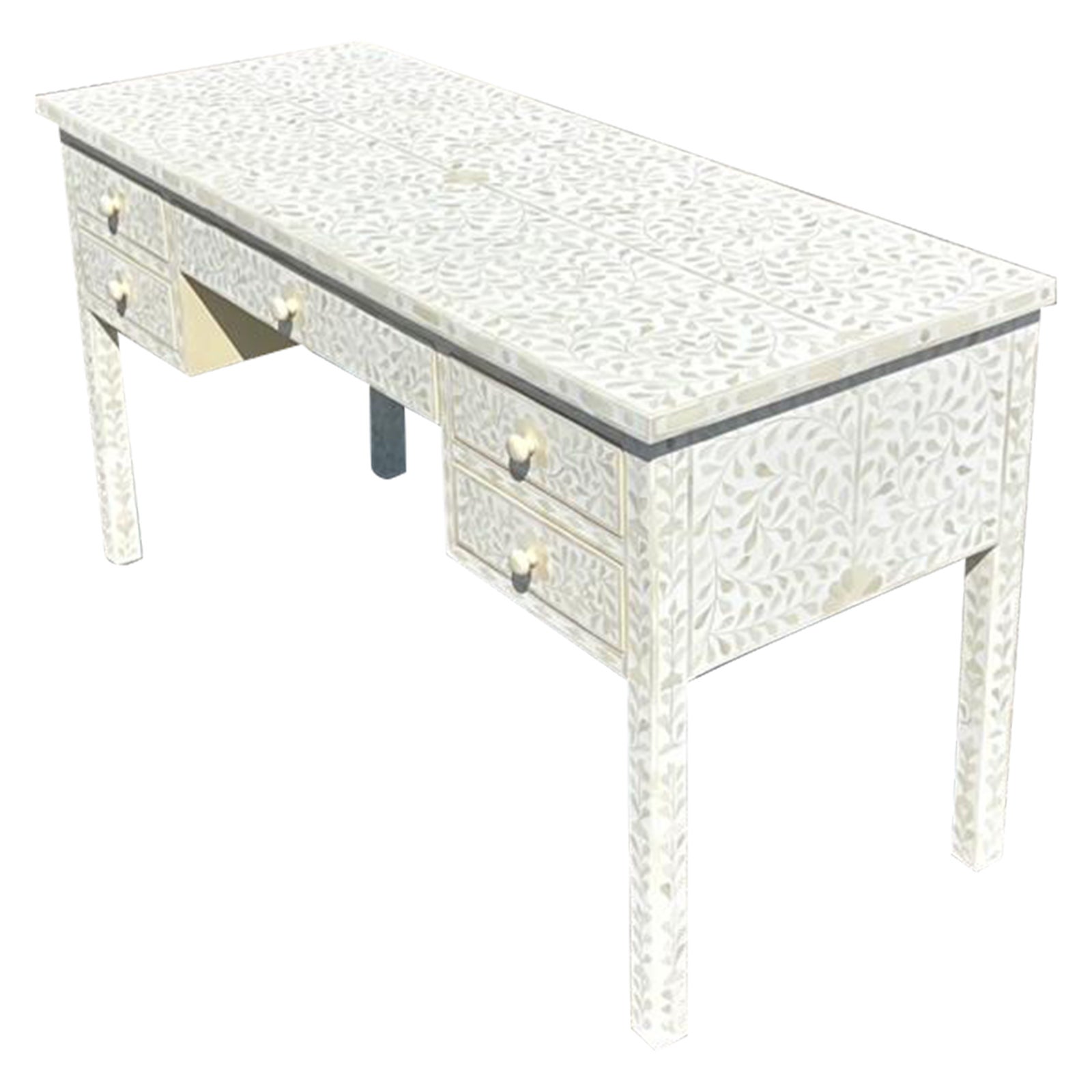 Vintage Boho Restoration Hardware Inlay Writing Desk Chairish