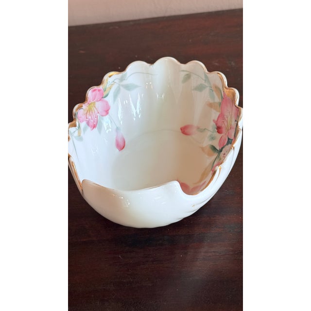 Antique, Early 20th Century Noritake Japan Azalea Porcelain Nuts and Fruit Bowl For Sale - Image 12 of 12