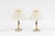 Le Klint Vintage Model 306 Table Lamps in Brass and Paper by Kaare Klint for Le Klint, Denmark, 1950, Set of 2 For Sale - Image 4 of 6