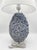 2000 - 2009 Italian-Style Encrusted Blue Ceramic Floral Table Lamps - a Pair For Sale - Image 5 of 12