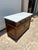 French 19th Century Louis XVI Walnut Carrara Marble Top Two Door Buffet For Sale - Image 9 of 12