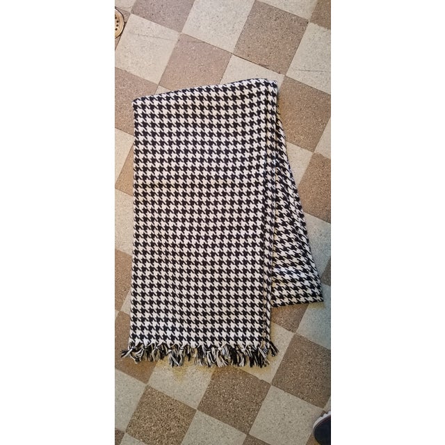 Black and Cream Cashmere Throw 60x100 Chairish