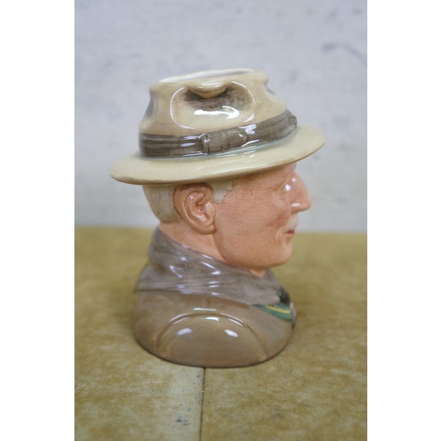 Ceramic 1990s English Royal Doulton Lord Baden-Powell Boy Scout Founder Toby Character Jug For Sale - Image 7 of 12