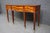 English Maitland-Smith Mahogany Inlaid Console Table With Six Drawers and Brass Paw Feet For Sale - Image 3 of 15