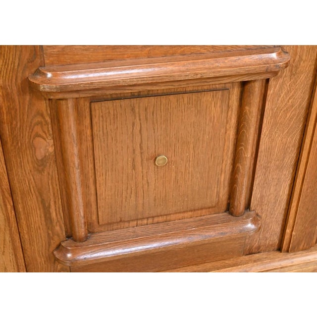 Art Deco Oak Bookcase, 1940s For Sale - Image 17 of 18