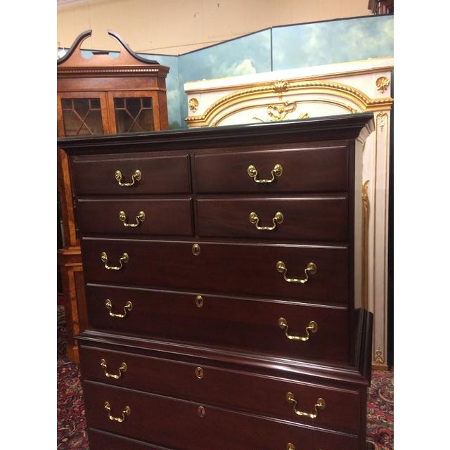 Item: Vintage Mahogany Chest on Chest by Lexington Furniture. Age & Condition: Circa 1990. Good vintage condition. Some...