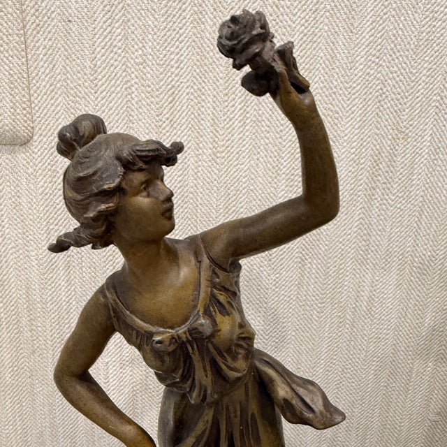 Pair of Signed Emile Carlier Bronze Sculptures For Sale - Image 10 of 12