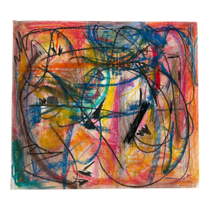 American Abstract Expressionism in Continuation by Erik Sulander. Pastel.