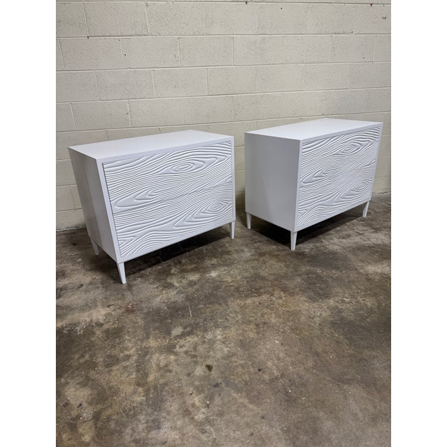 If you know Oly Studio, you know its quality! Amazing faux bois front three drawer chests. Ordered some time ago for a...