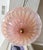 Glass Murano Glass Round Pink Opalescence Glass Chandelier or Pendant For Sale - Image 7 of 18