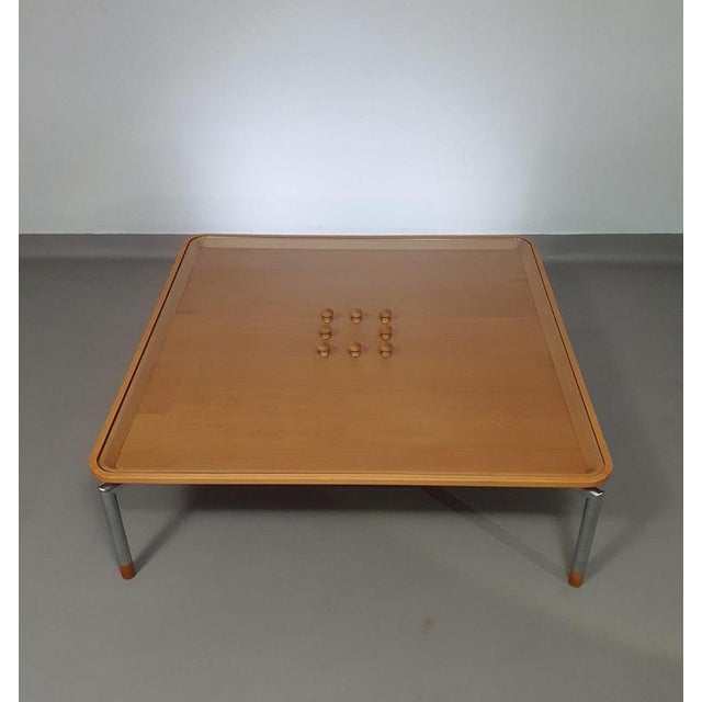 Coffee Table with Cork and Glass Top For Sale - Image 13 of 18