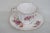 English Elizabethan England Bone China Floral White and Gold Tea Cup and Saucer For Sale - Image 3 of 12