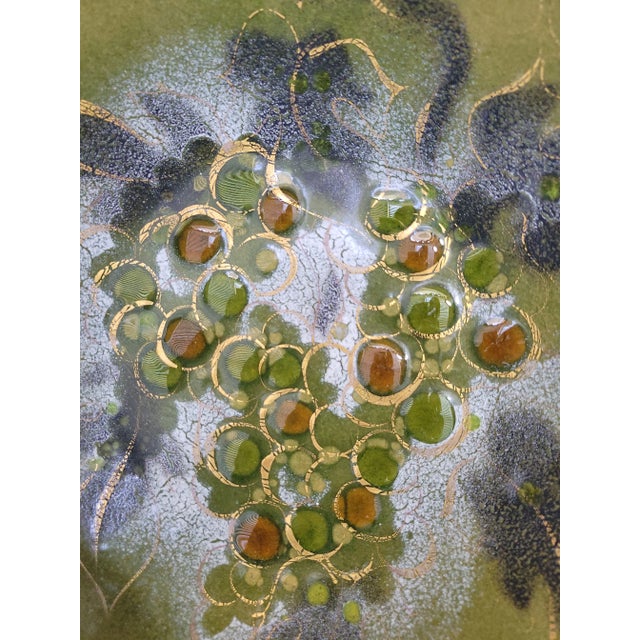 Vintage 1960s Sascha Brastoff Enamel Charger/Plate and Trinket Dish - 2 Pieces For Sale - Image 11 of 12