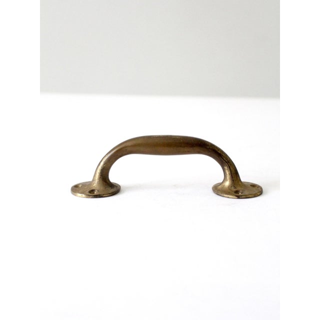 Vintage Brass Door Handle For Sale - Image 4 of 8