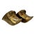 Pair of Antique Brass Conquistador Style Stirrup Slippers For Sale