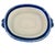 Late 20th Century Large Chinoiserie Blue & White Porcelain Foot Bath Planter With Pomegranate Handles For Sale - Image 9 of 11