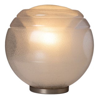 Sfera LT328 Table Lamp in Pulegoso Murano Glass by Carlo Nason for Mazzega, 1980s For Sale
