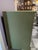 Vintage 9 drawer solid wood dresser. Newly painted in a mid-century green with new brushed gold cup pull hardware. Dove...