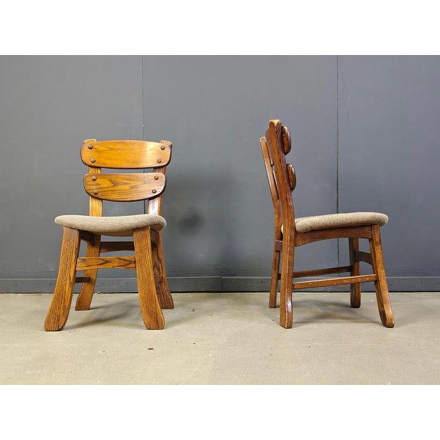 Brutalist Vintage Brutalist Dining Chairs, 1960s, Set of 5 For Sale - Image 3 of 12