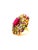 Ruby Red Bochic “Orient” Vintage Diamond, Ruby & Multi Sapphire Ring Set In 18K Gold & Si For Sale - Image 8 of 9