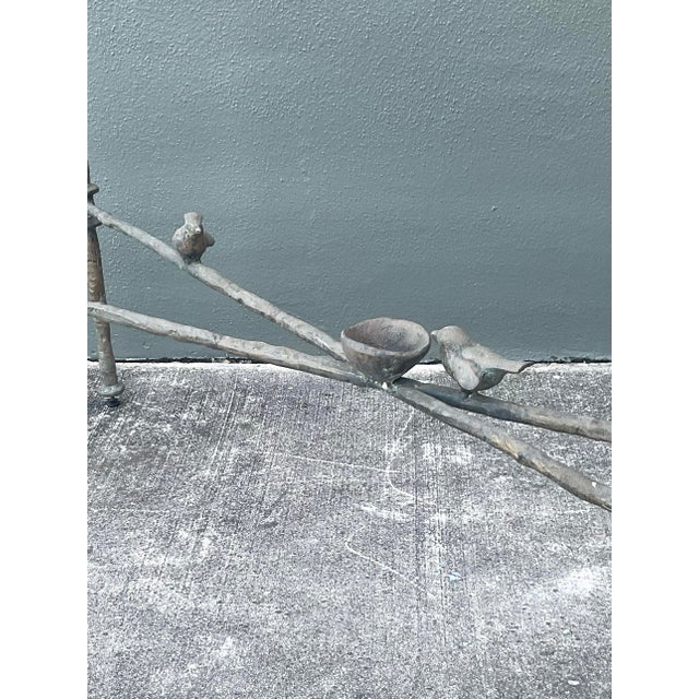 Vintage Boho Patinated Bronze Bird Console After Giacometti For Sale - Image 12 of 12