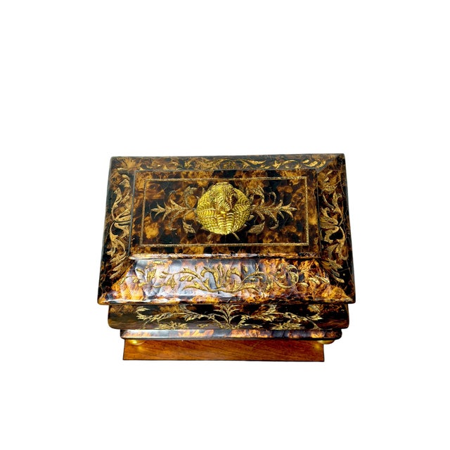 1990s Vintage Decorative Casket Box or Tea Caddy by Maitland-Smith For Sale - Image 5 of 10