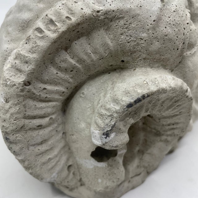 Antique Architectural Rams Head Statue | Chairish